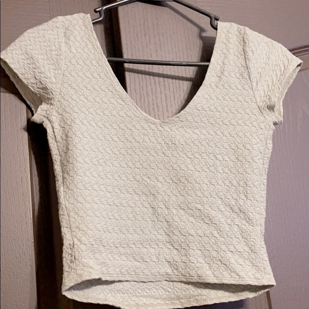 Green crop top